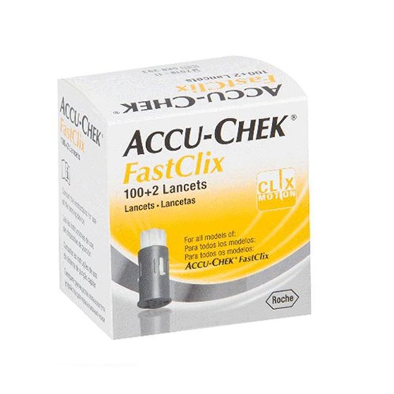 lanceta reagente accu-chek kit fastclix 102 lancetas