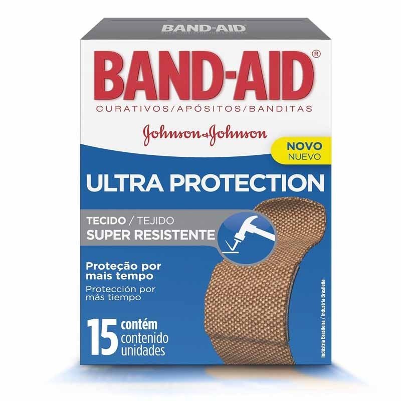 curativo johnson & johnson band-aid ultra protection 15 unidades