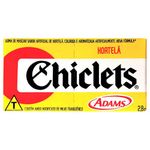 chiclete sabor hortelã chiclets 1 unidade