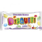 confeito disqueti chocolate branco 40g