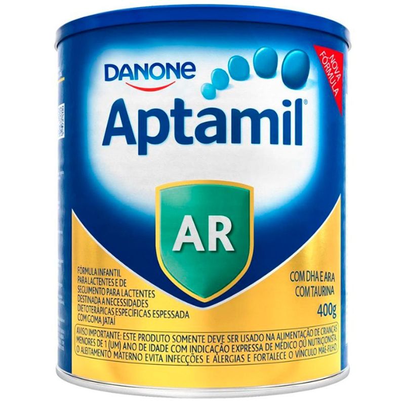 fórmula infantil danone aptamil anti regurgitação 0-2 anos (ou mais) 400g