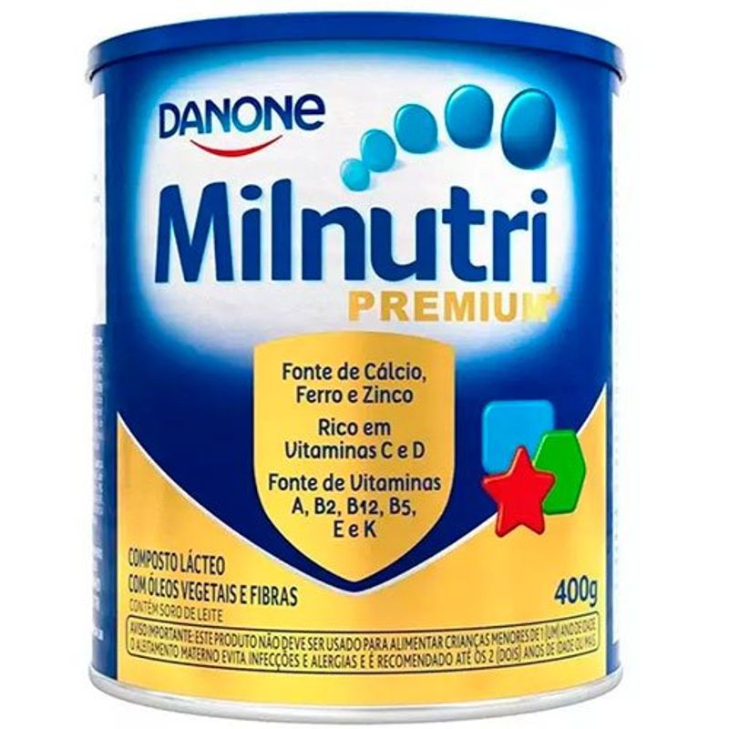 composto lácteo infantil danone milnutri 400g