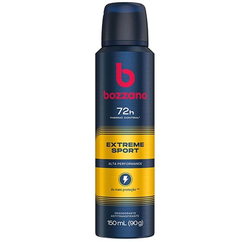 desodorante aerosol antitranspirante bozzano extreme sport 90g