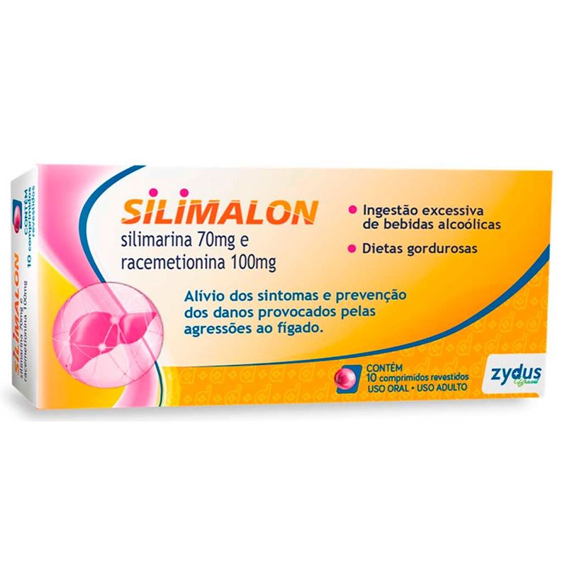 silimalon 100+70mg 10 comprimidos revestidos zydus