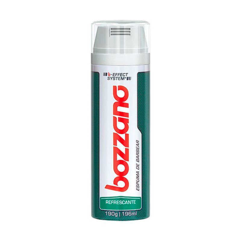 espuma de barbear bozzano refrescante max leve 190g pague 150g
