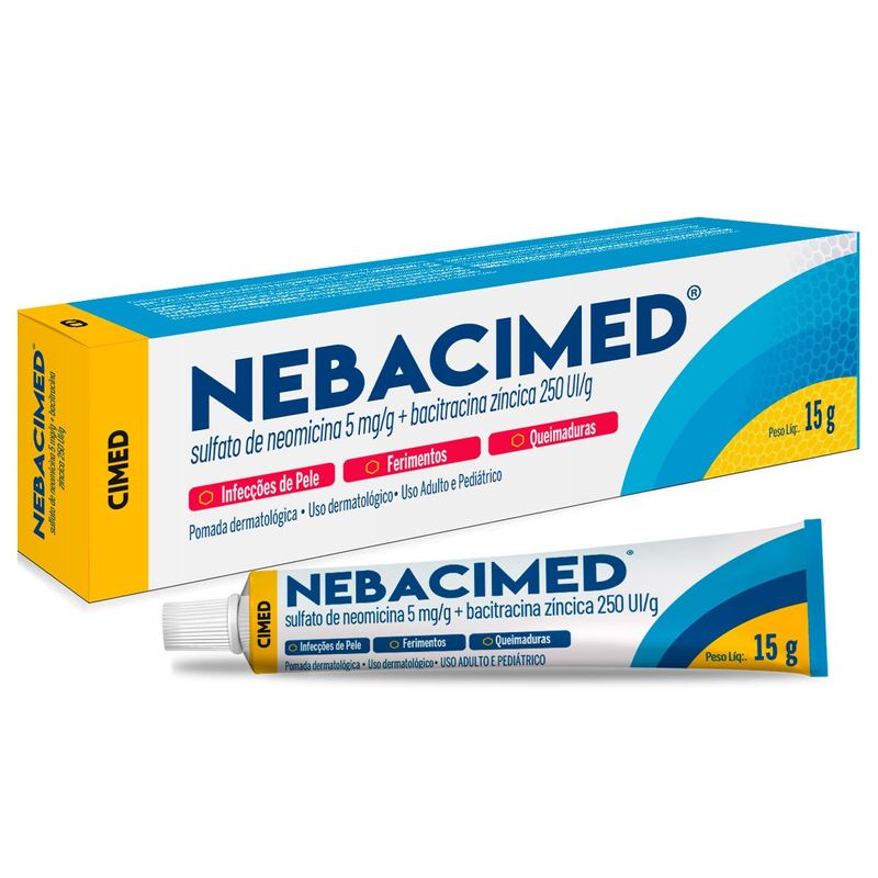 nebacimed 5mg/g + 250ui/g pomada dermatológica 50g cimed