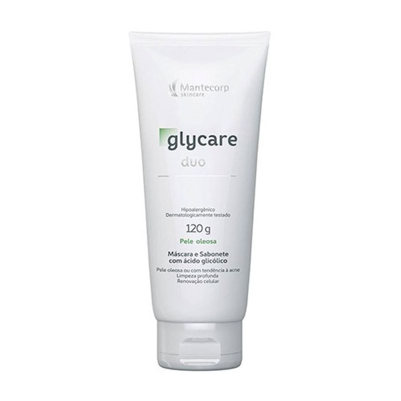 sabonete/máscara facial mantecorp glycare pele oleosa 120g