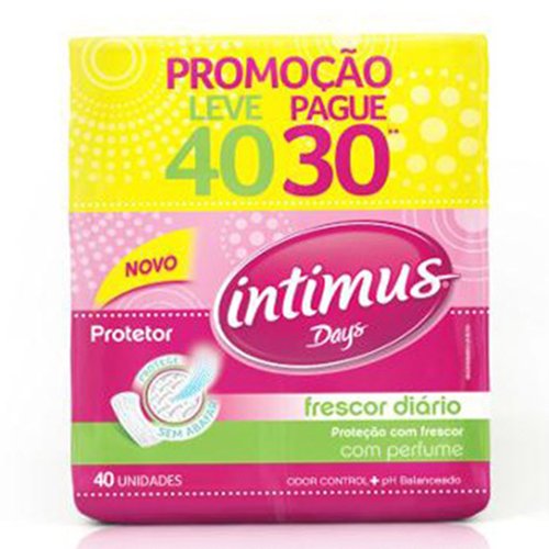 Protetor Diário Intimus Days com Perfume Leve 40un
