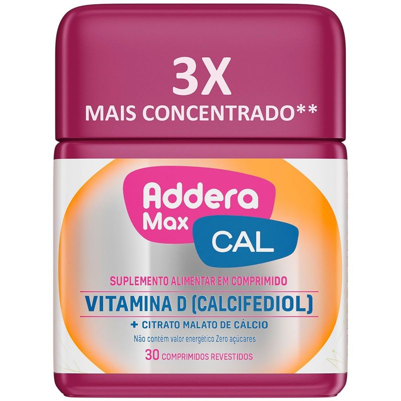 addera max cal 30 comprimidos revestidos mantecorp