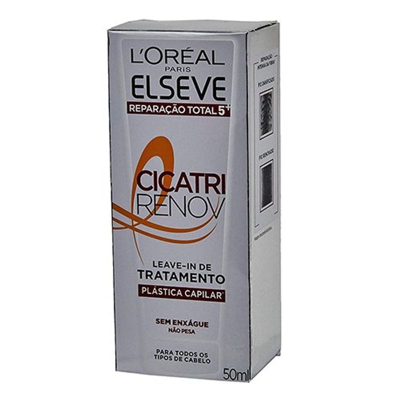 leave-in de tratamento l'oréal paris elseve cicatri renov 50ml
