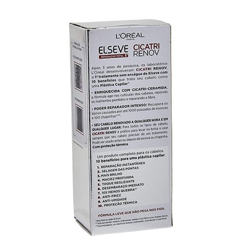 leave-in de tratamento l'oréal paris elseve cicatri renov 50ml