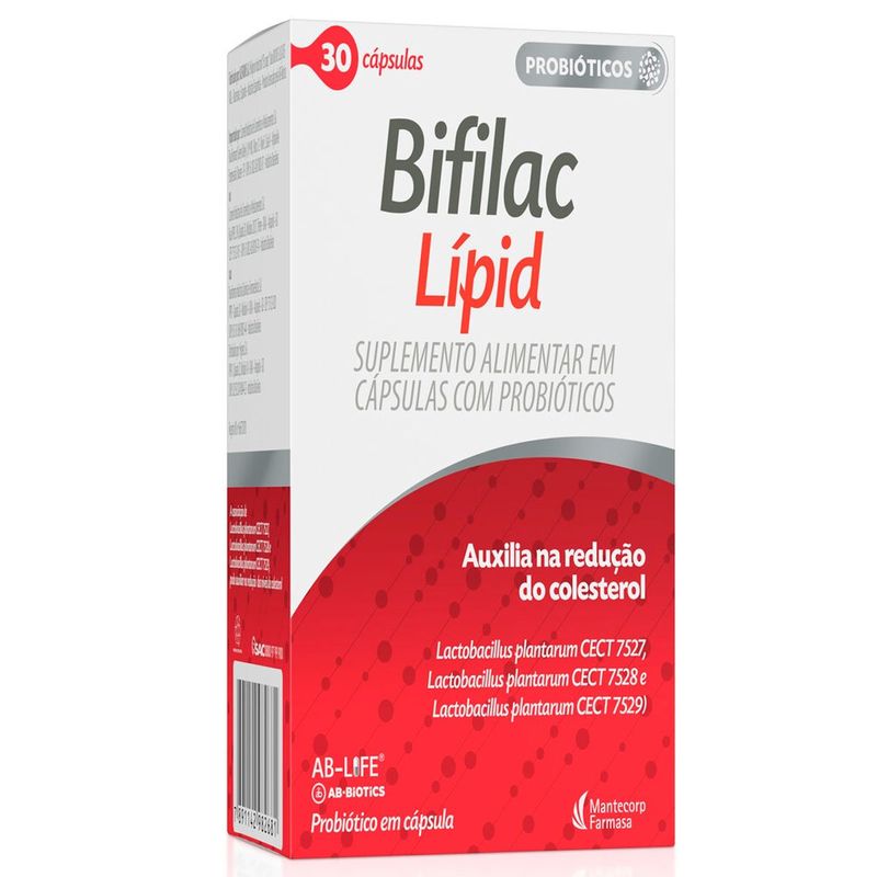 bifilac lipid 30 cápsulas mantecorp