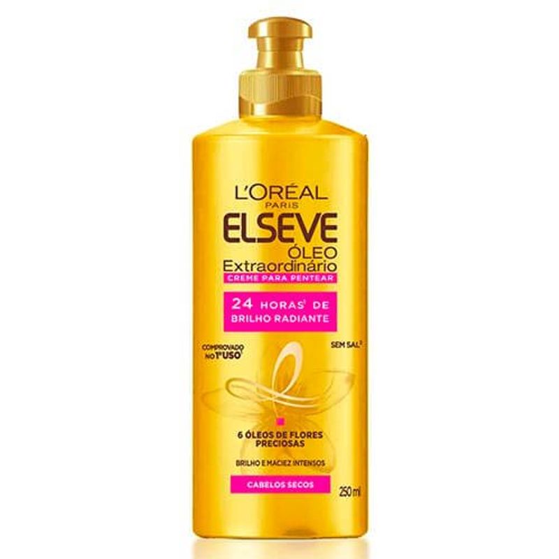 creme para pentear elseve óleo extraordinário nutrição intensa 250ml