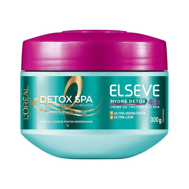 creme de tratamento elseve hydra detox spa 300g