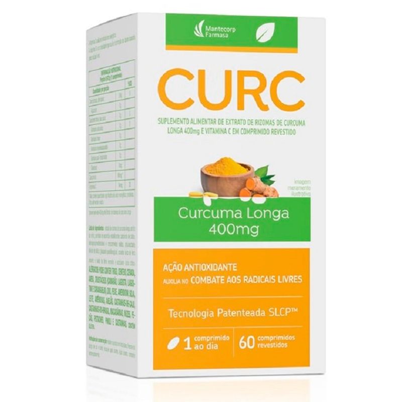 curc 400mg 60 comprimidos revestidos mantecorp