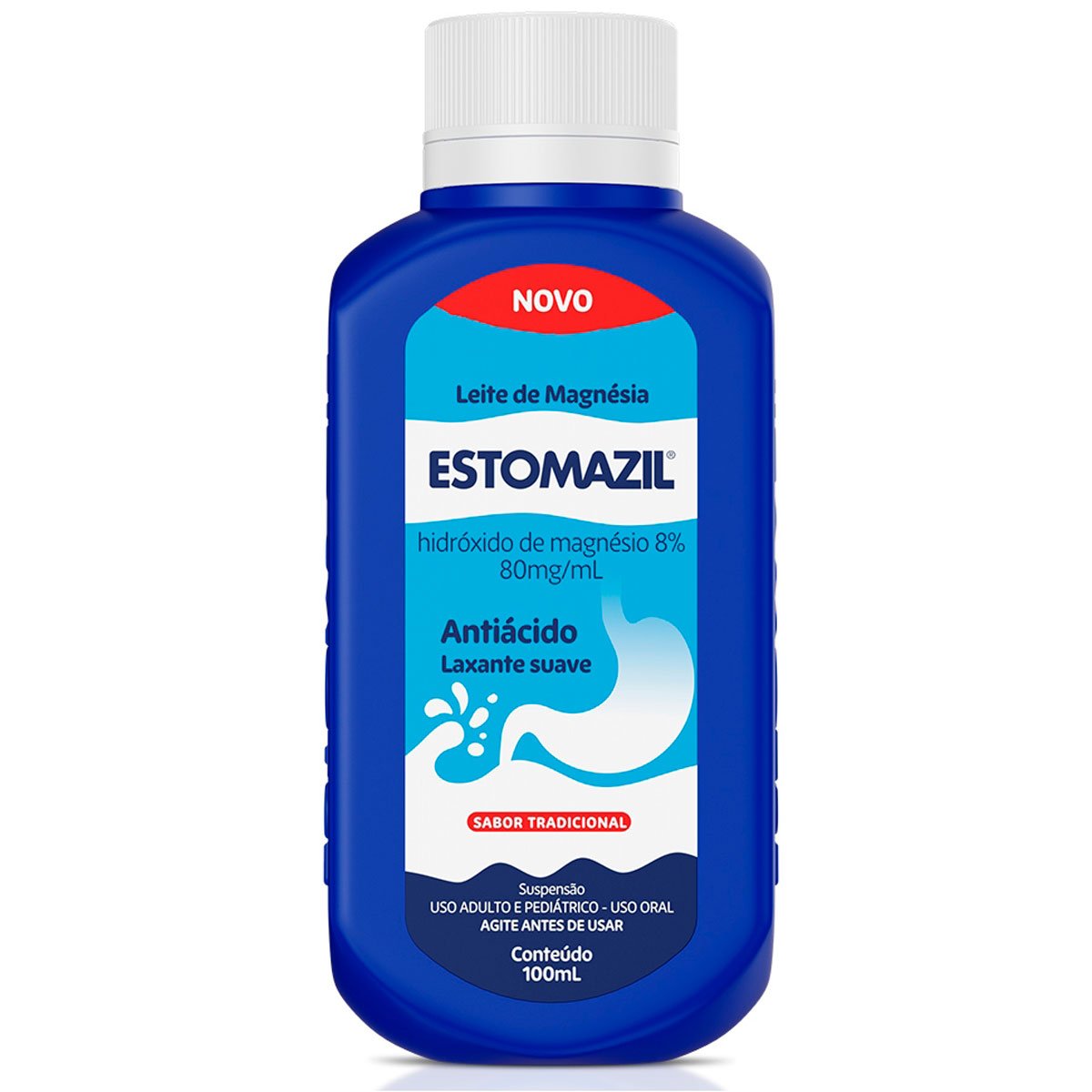 Estomazil Leite de Magnésia 8% Suspensão 100ml