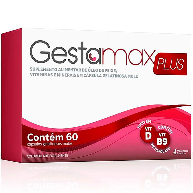 gestamax plus 60 cápsulas mantecorp