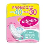 protetor diário intimus flexível leve 40 pague 30