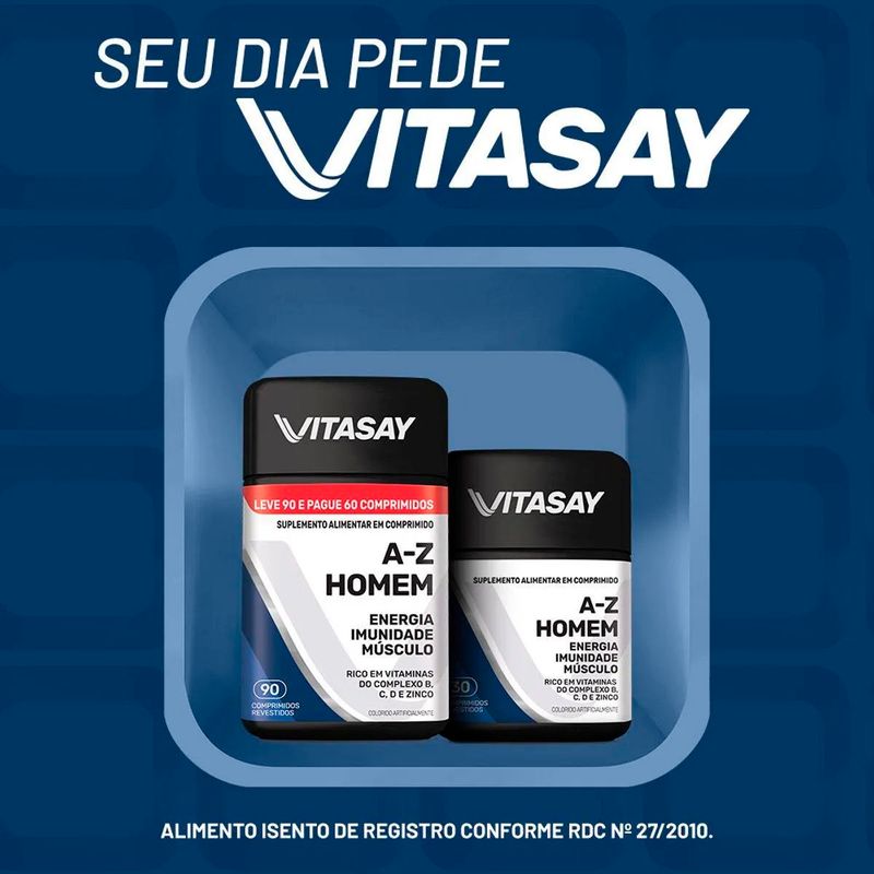 vitasay a-z homem 30 comprimidos revestidos