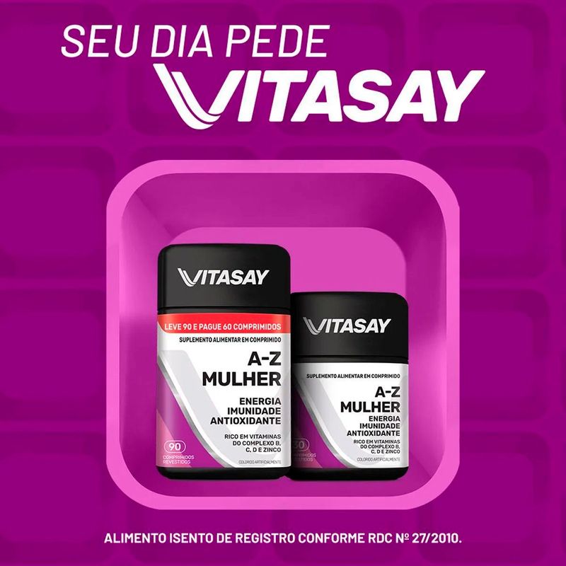 vitasay a-z mulher 90 comprimidos