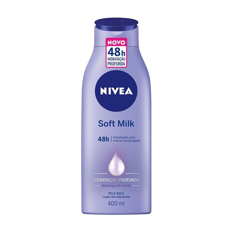 hidratante nivea desodorante soft milk 400ml