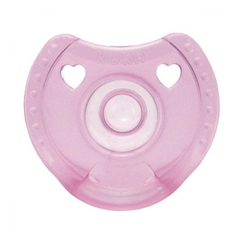 chupeta kuka silicone soft comfort bico redondo 1 rosa