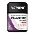 vitasay melatonina 90 comprimidos orodipersíveis sabor laranja