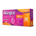 allegra 120mg 20 comprimidos revestidos sanofi