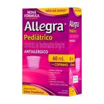 allegra pediatrico 6mg/ml suspensão oral 60ml+copo sabor framboesa sanofi