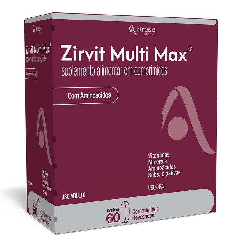 zirvit multi max 60 comprimidos revestidos arese
