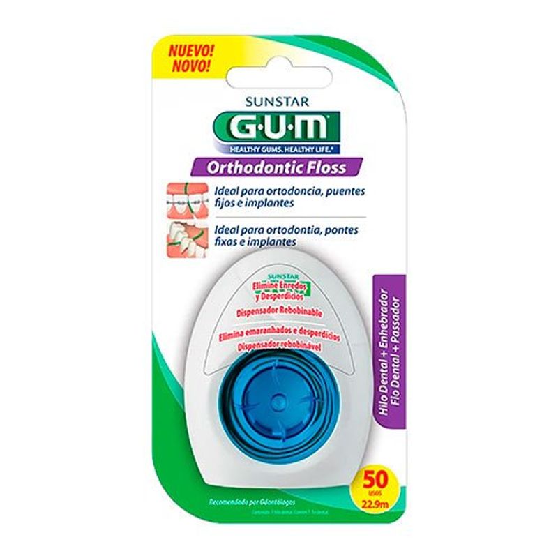 fio dental ortodôntico gum 22,9m