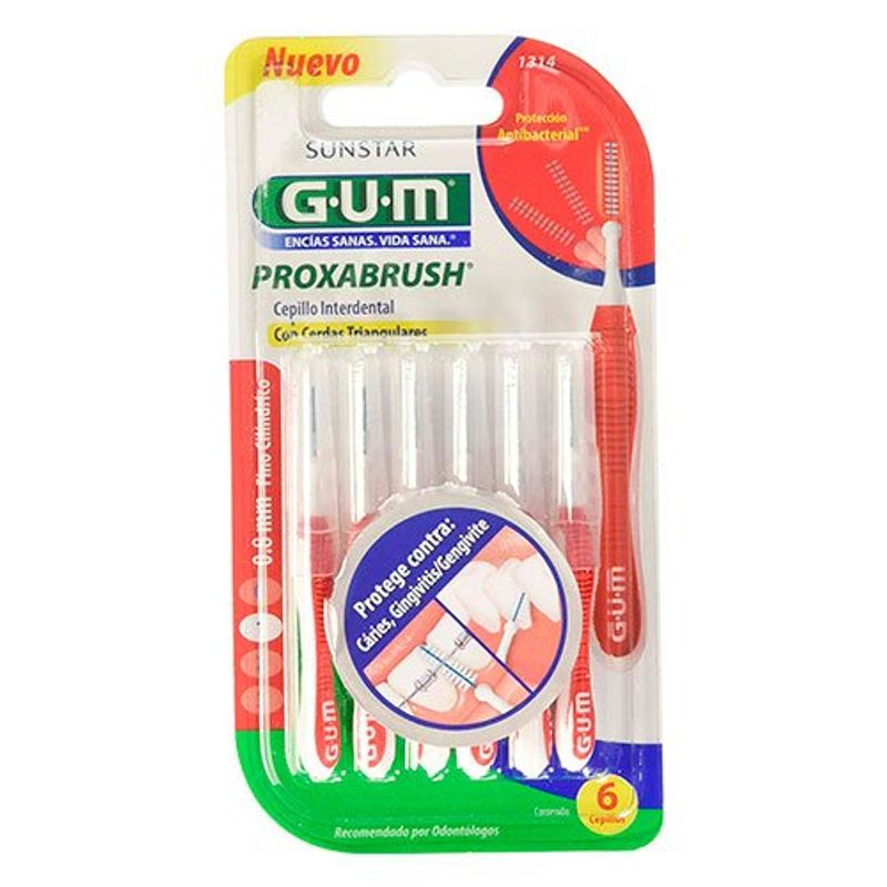 escova interdental proxabrush gum 0,8mm com 04 unidades