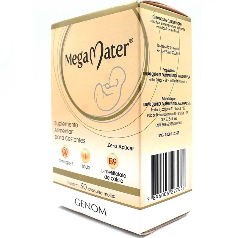 mega mater 30 cápsulas moles genom