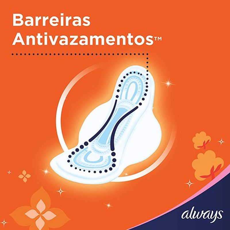 absorvente always super proteção suave com abas 8 unidades