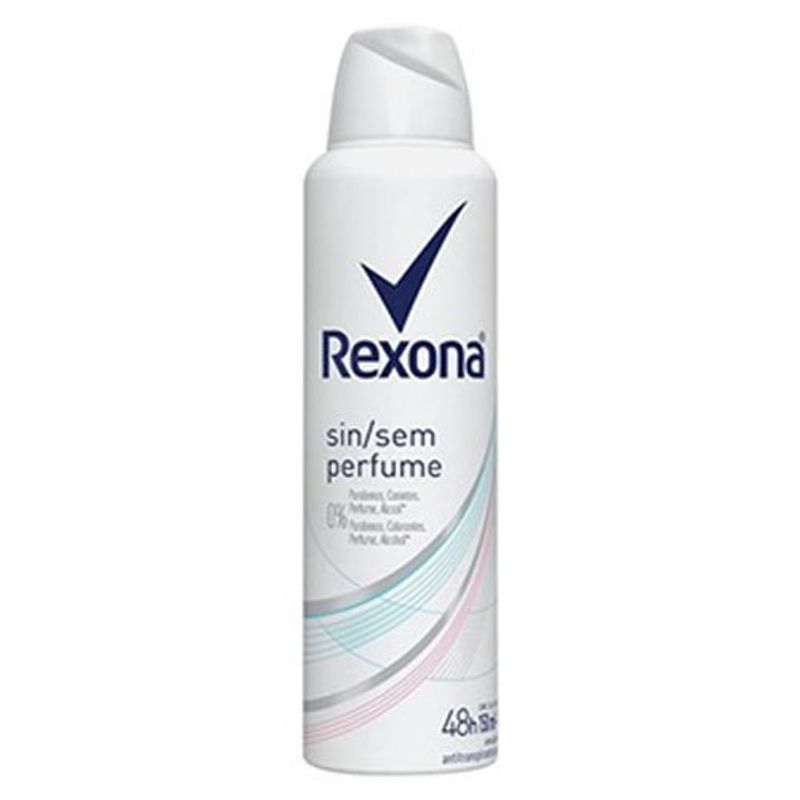 desodorante aerosol rexona fem sem perfume 90g