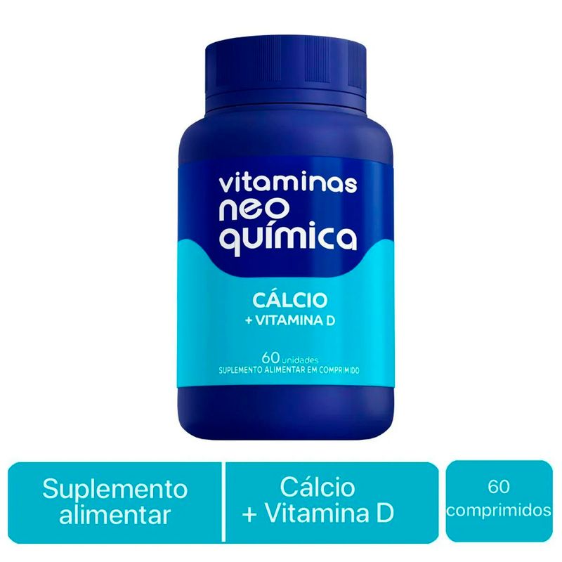 vitaminas neo química cálcio+ vitamina d 60 comprimidos