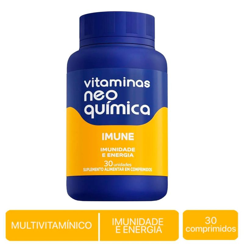 vitaminas neo química imune 30 comprimidos imunidade e energia