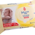 lenço umedecido j & j baby recém nascido 96 unidades