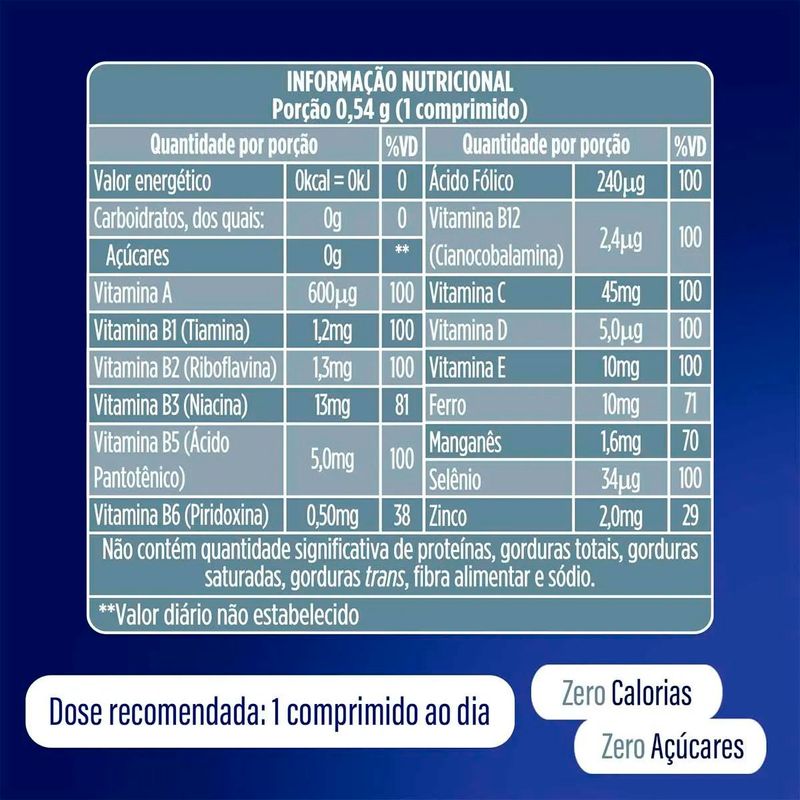 vitaminas neo química sênior 60 comprimidos neo quimica