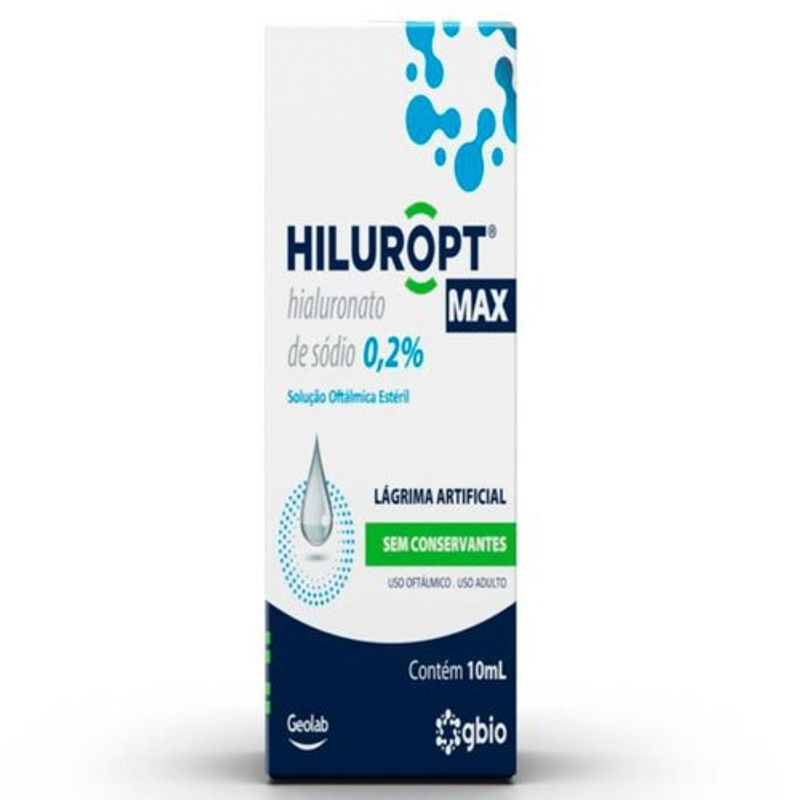 hiluropt max 2mg/ml solução oftálmica 10ml geolab