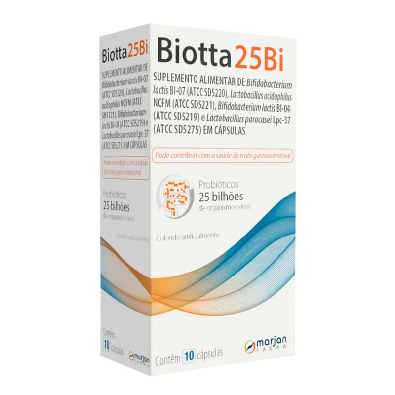 biotta 25 bilhões 10 cápsulas marjan outros