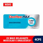 dorflex max 600+70+100mg 4 comprimidos sanofi