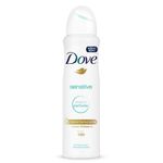 desodorante aerosol dove sensitive feminino 89g