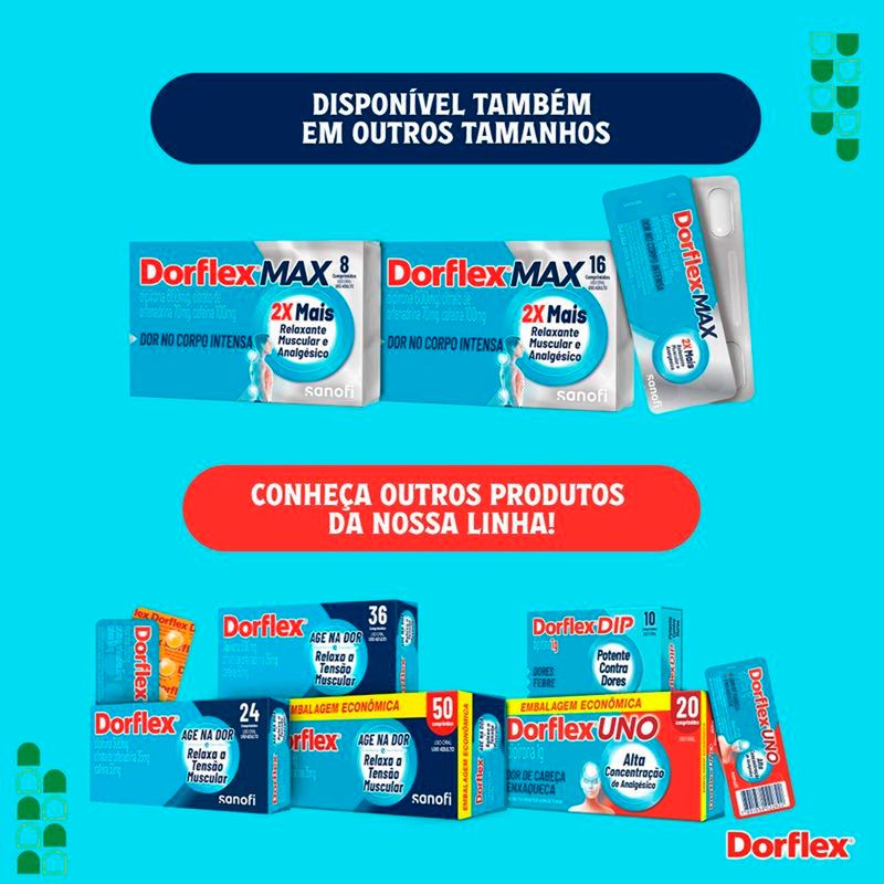 dorflex max 600+70+100mg 4 comprimidos sanofi