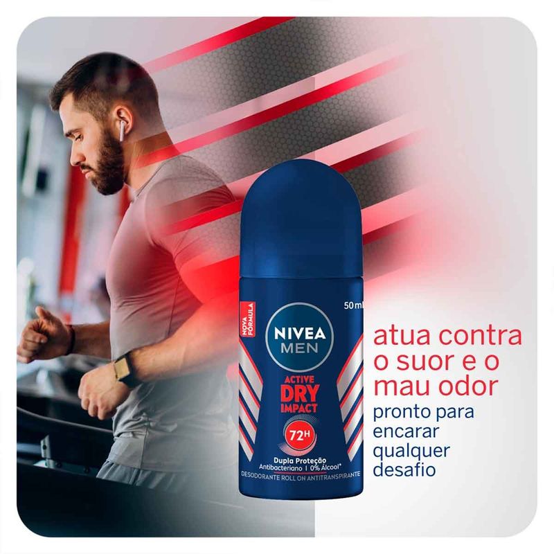 desodorante roll-on nivea dry impact 50ml