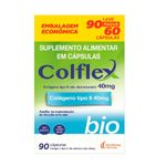 colflex bio 40mg 90 cápsulas mantecorp