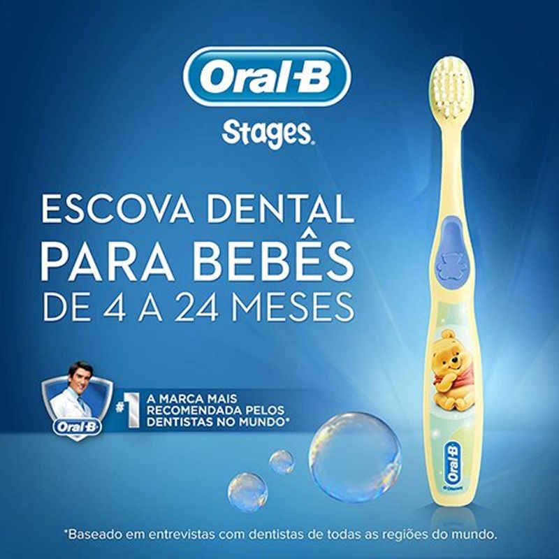 escova dental infantil oral b stages 1