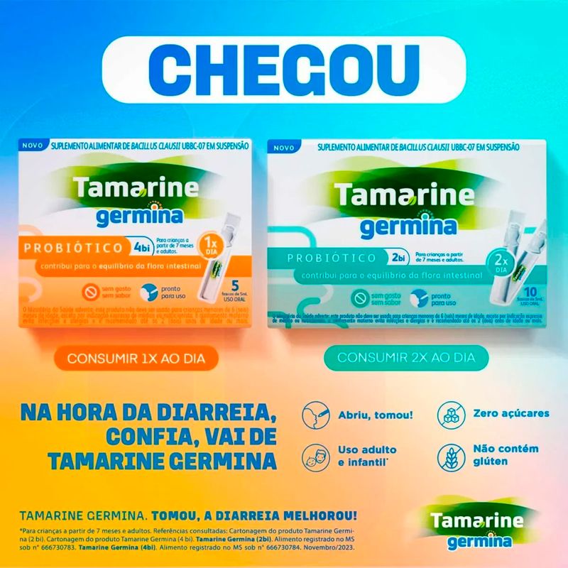 tamarine germina 2bi 10 flaconetes suspensão cosmed