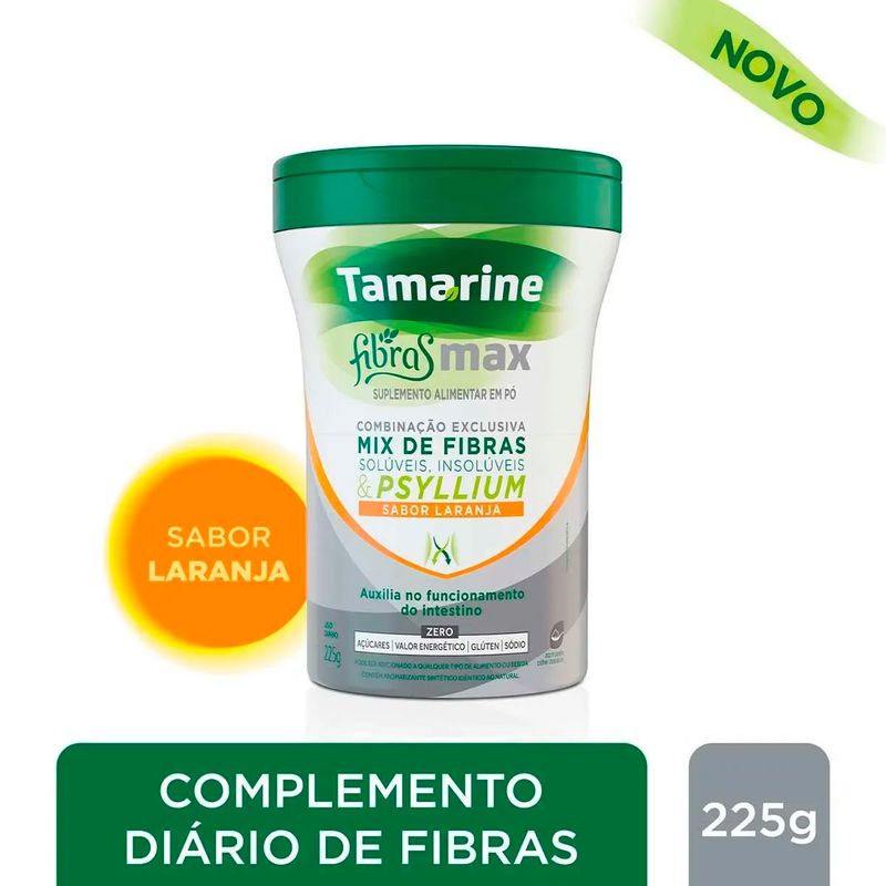 tamarine fibras max sabor laranja 225g