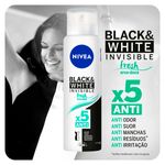 desodorante nivea aerosol black & white fresh feminino 150ml